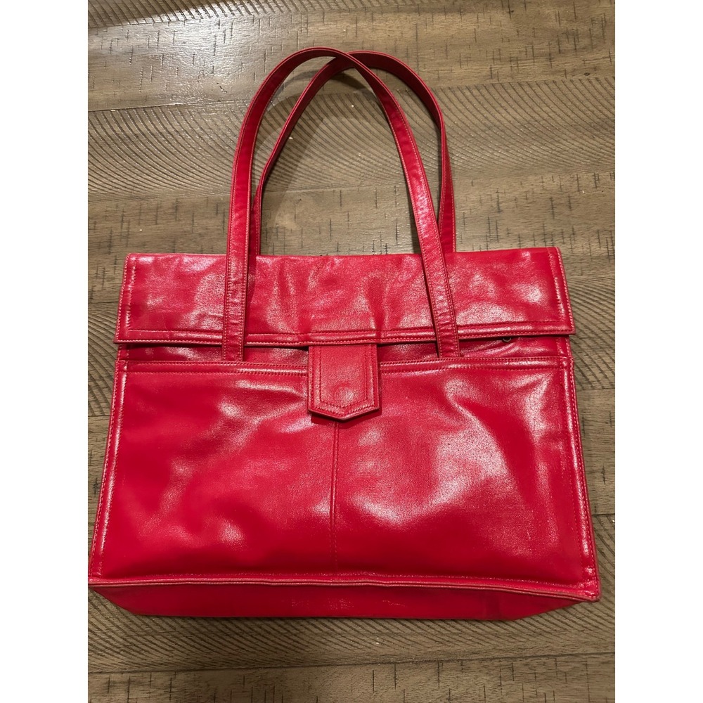 Vintage 60s/70s MARKAY Red Tote Bag‎ - Made in USA - Vibrant Cherry Red